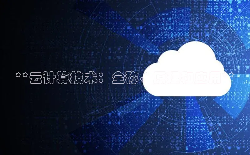 加拿大预测28在线预测官网ARGA公司**云计算技术：全称、原理和应用**