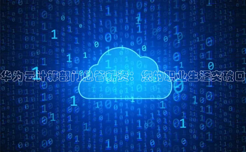 加拿大28圈曹操预测度小满支付华为云计算部门总管薪资：您的职业生涯突破口